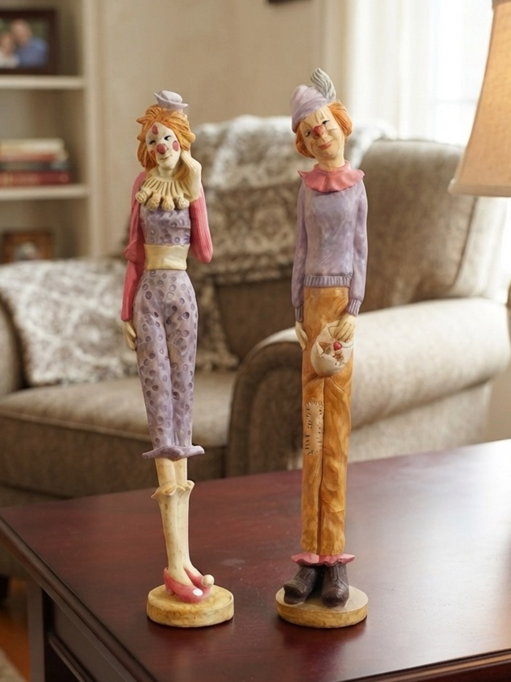Pair of Vintage Albert Price Clown 11.5”